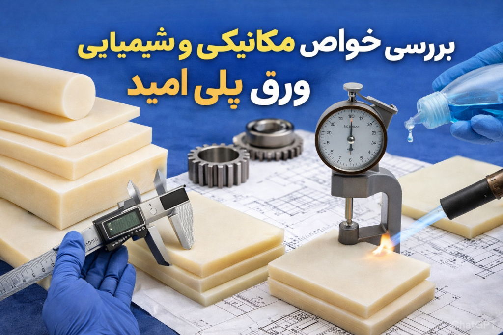 بررسی خواص مکانیکی و شیمیایی ورق پلی امید